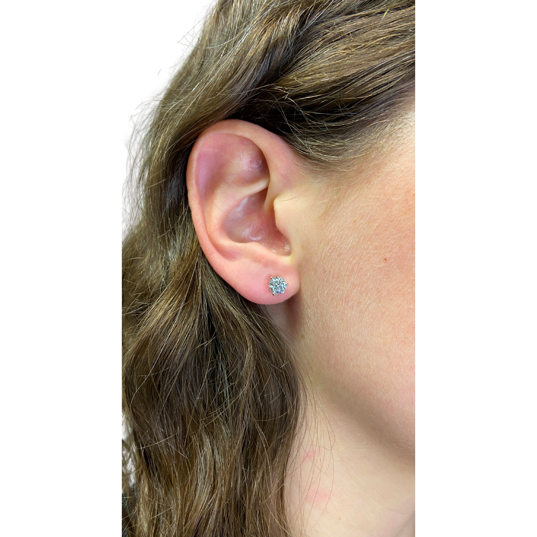 Exquisite Diamond Studs -1.5cttw - White Gold