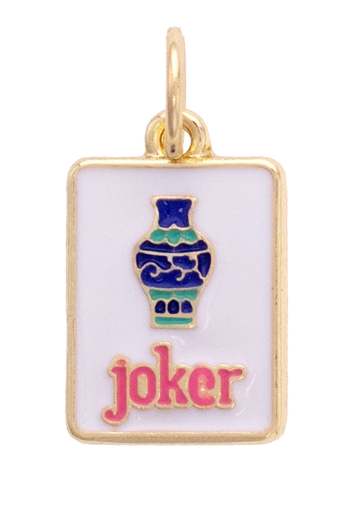 Charwm- Joker Mahjong Tile in White, Blue, & Pink