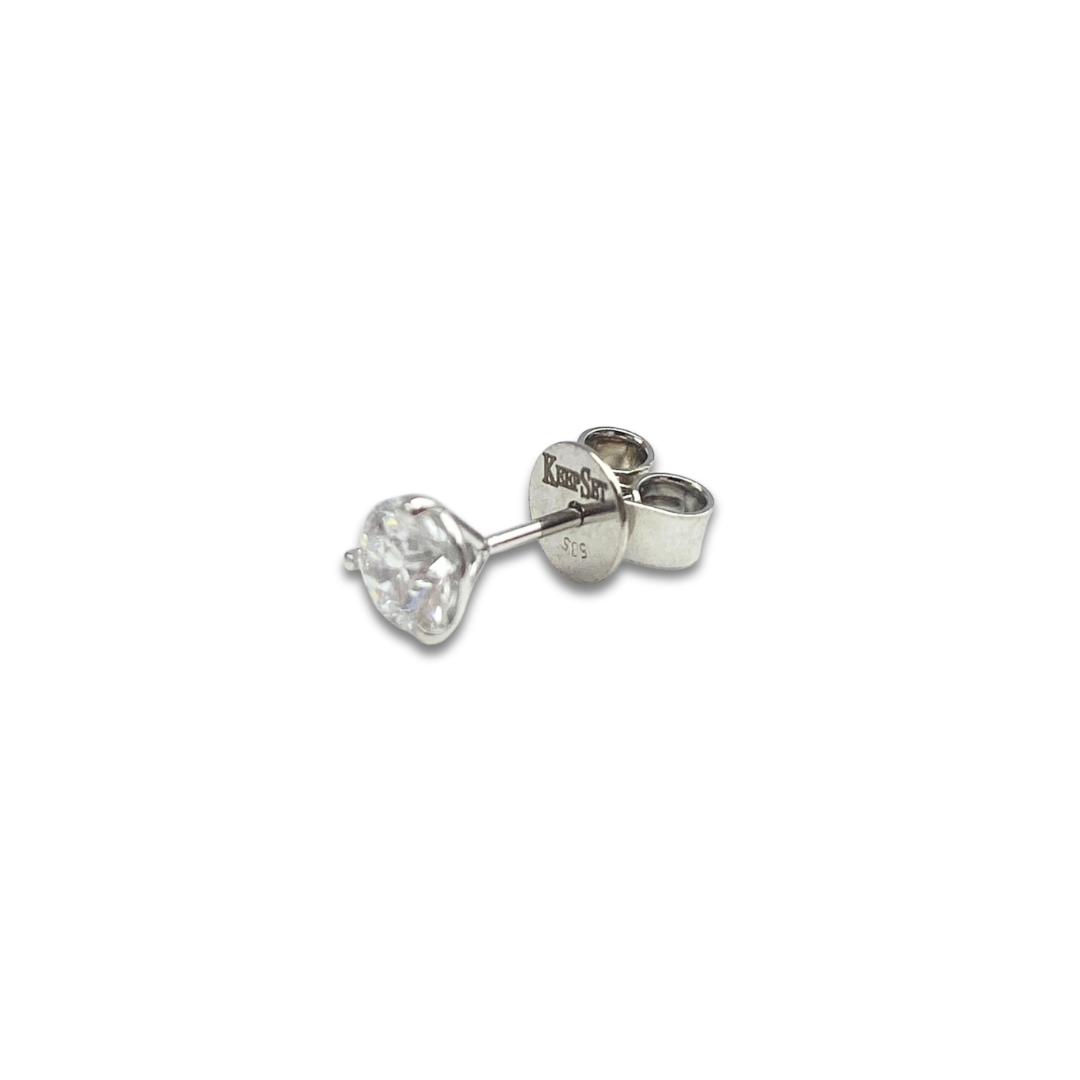 Exquisite Diamond Studs -1cttw - White Gold