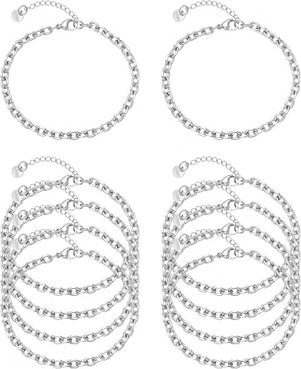 6.5" Link Bracelet- Stainless