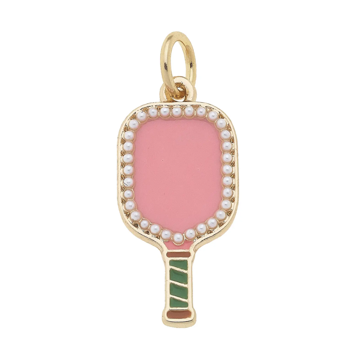 Charm- Pearl Studded Pickleball Paddle in Pink