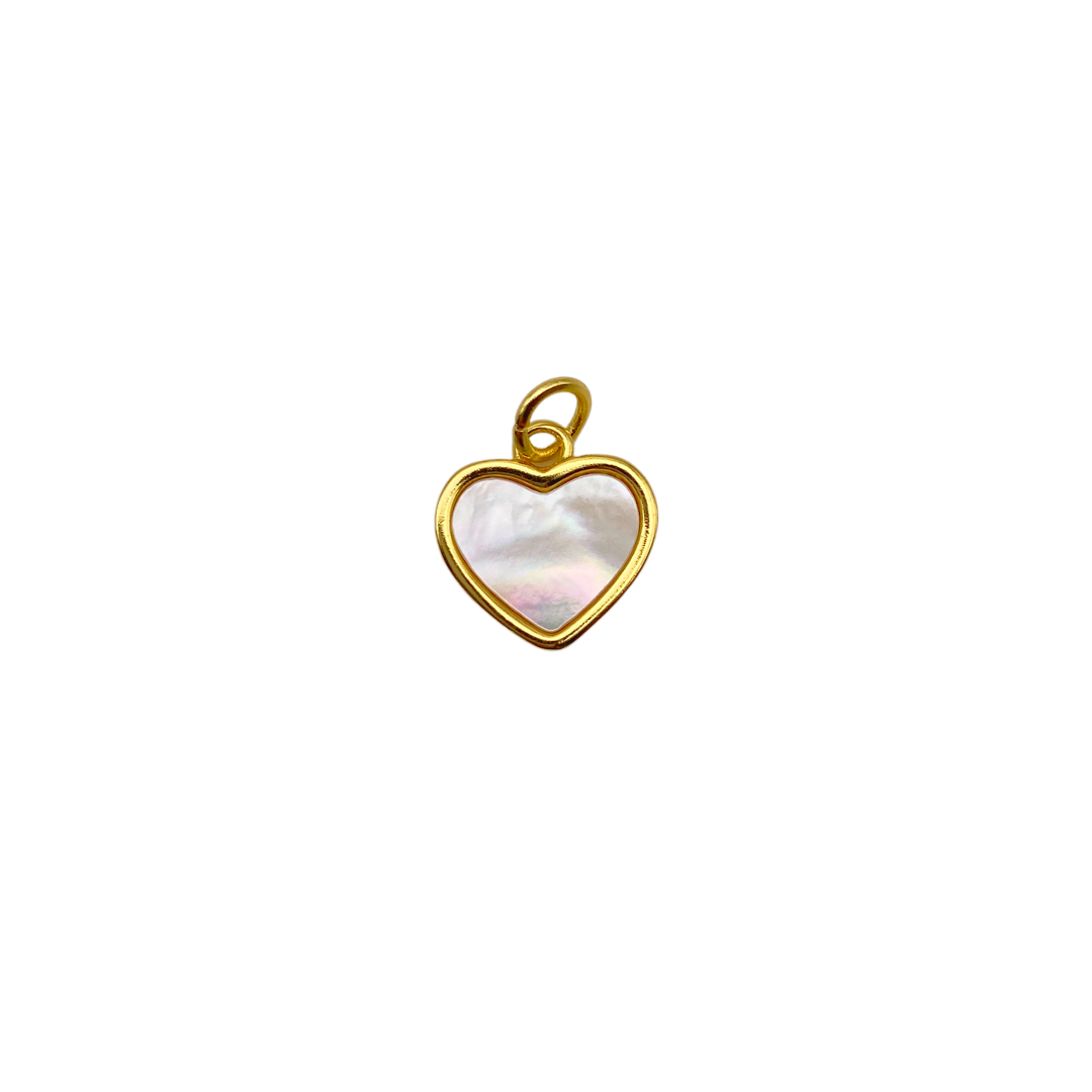 Charm- Mother of Pearl-Heart