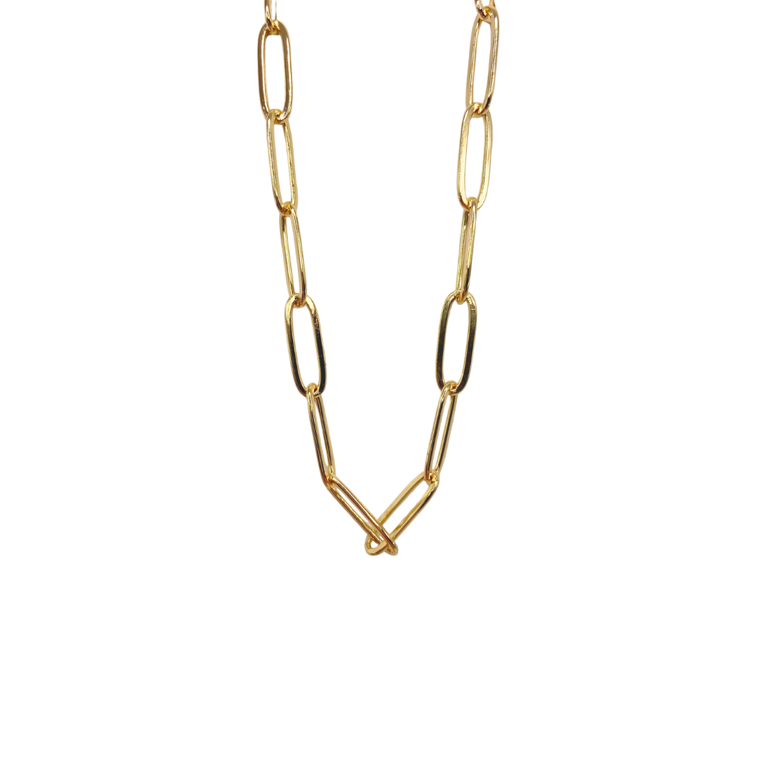 18" 5mm Paperclip Chain- Sterling Silver