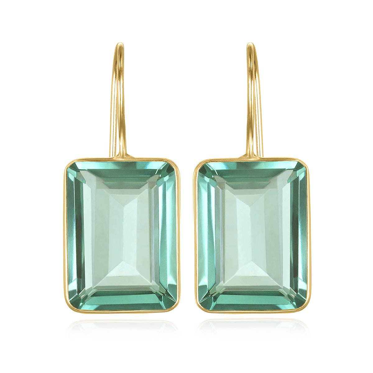 Emerald Cut Valencia-Sage Gold