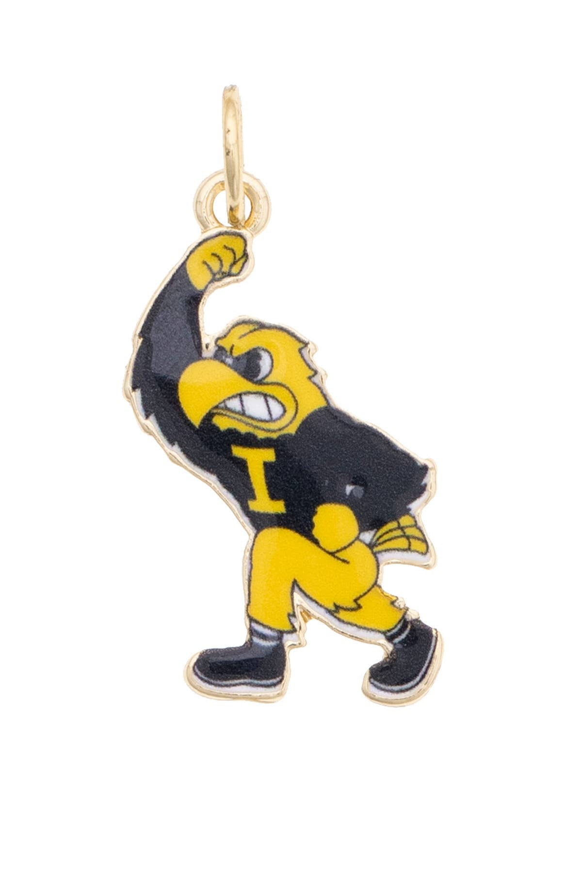 Charm- Iowa Hawkeyes Enamel Mascot