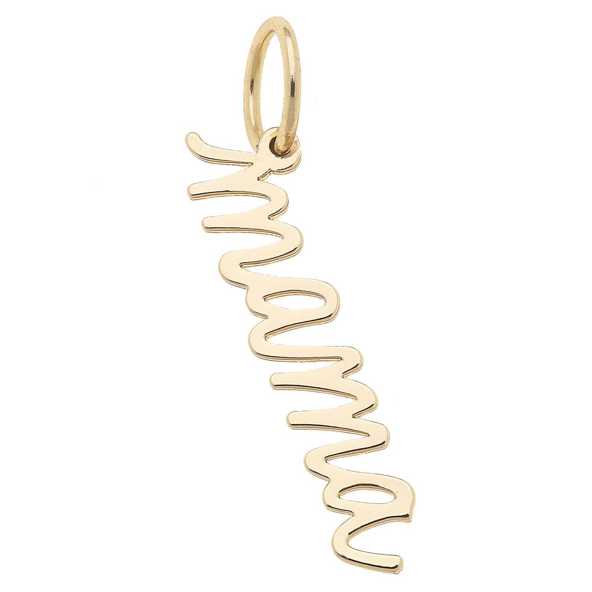Charm- "Mama" Cursive Script