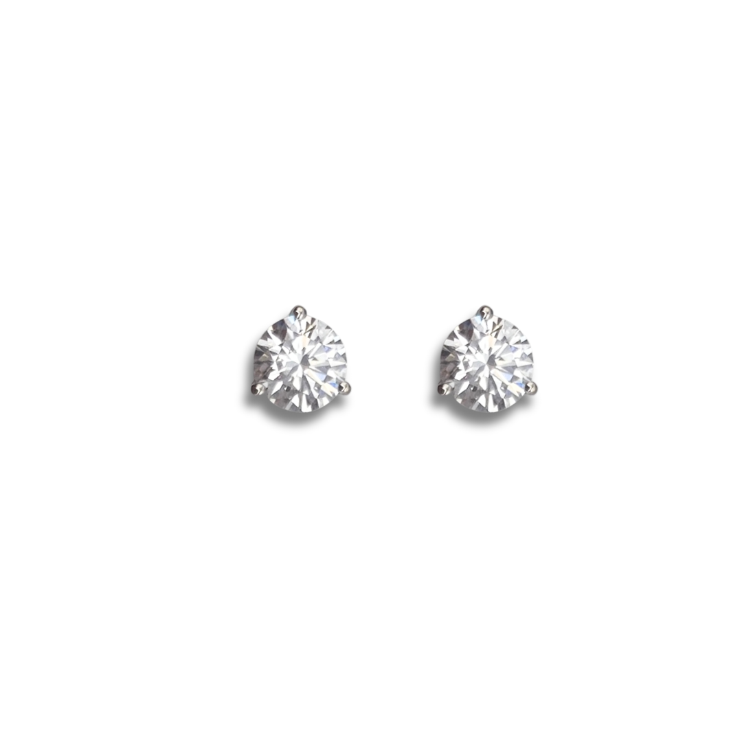 Exquisite Diamond Studs -1.5cttw - White Gold