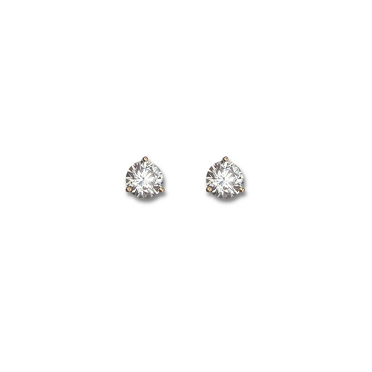 Exquisite Diamond Studs -1cttw - Yellow Gold