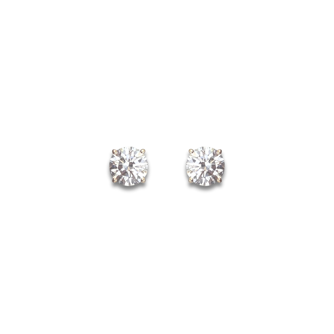 Exquisite Diamond Studs -1cttw - Yellow Gold