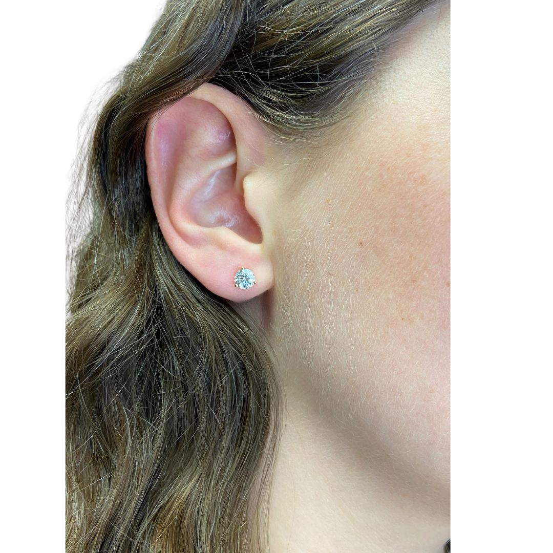 Exquisite Diamond Studs -1.5cttw - Yellow Gold