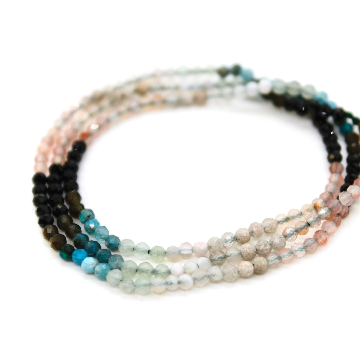 Short Gradient Stone Necklace - N9-200G16