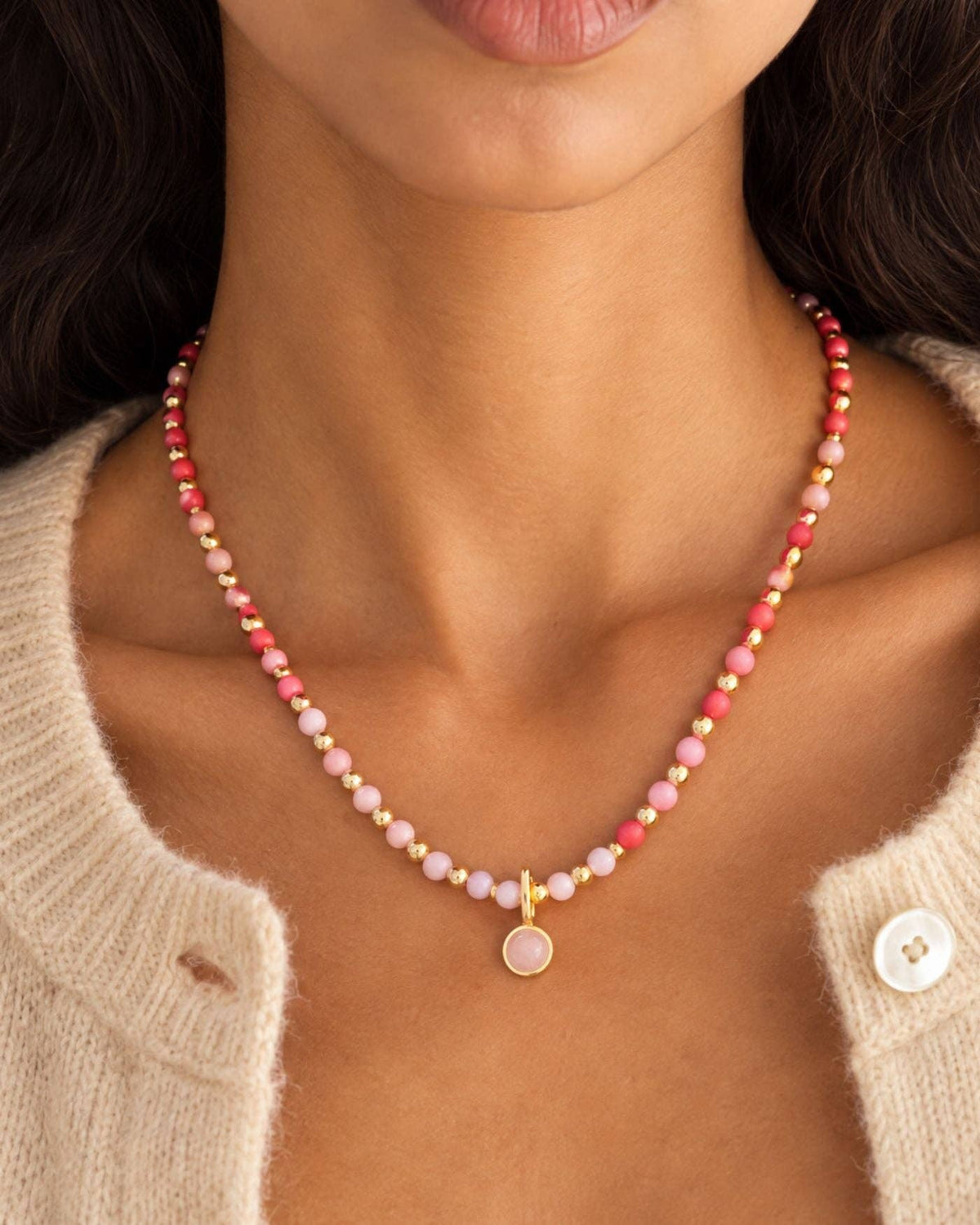 Charm- Rose Quartz