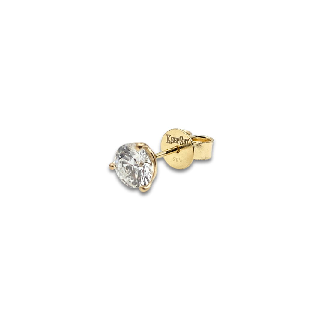 Exquisite Diamond Studs -1cttw - Yellow Gold