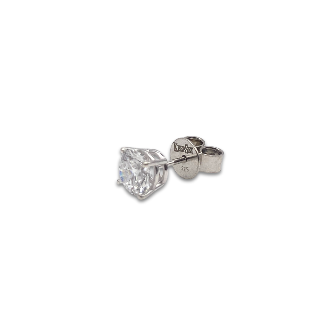 Exquisite Diamond Studs -1cttw - White Gold