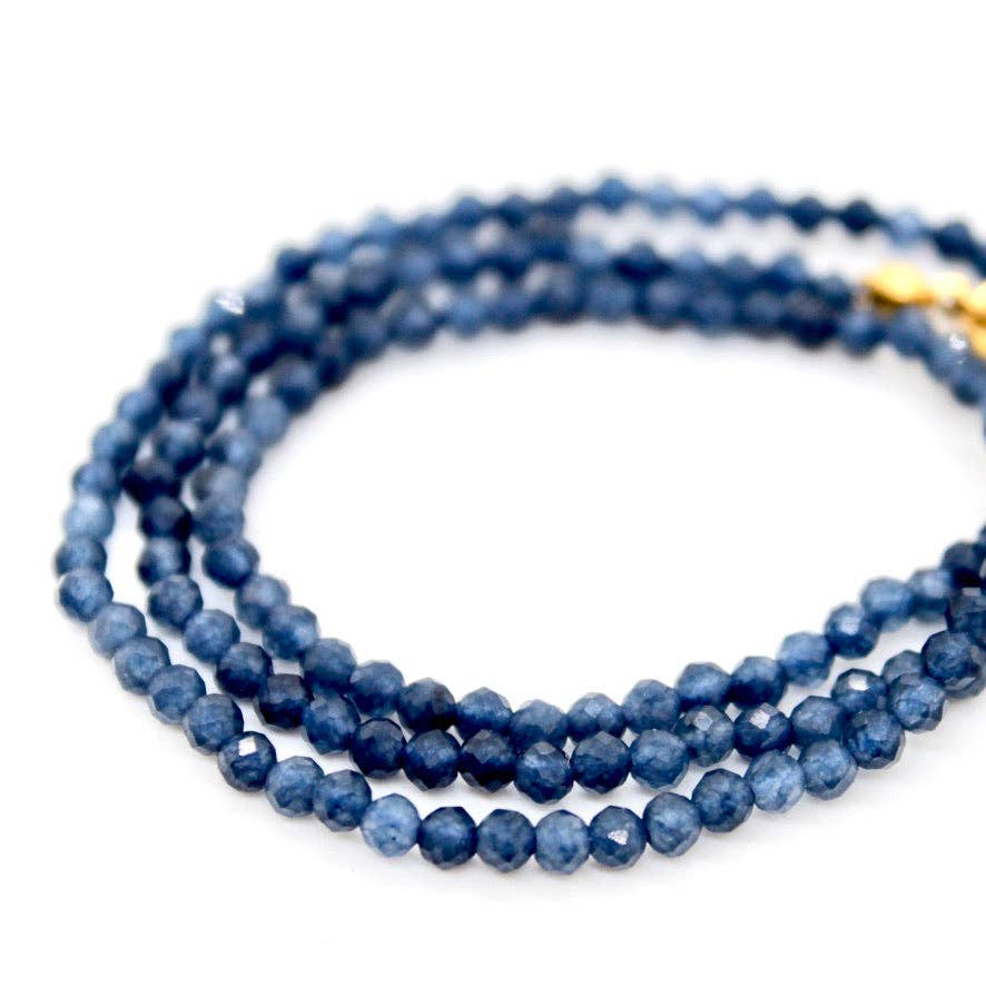 Short Sapphire Stone Necklace - N9-200SP