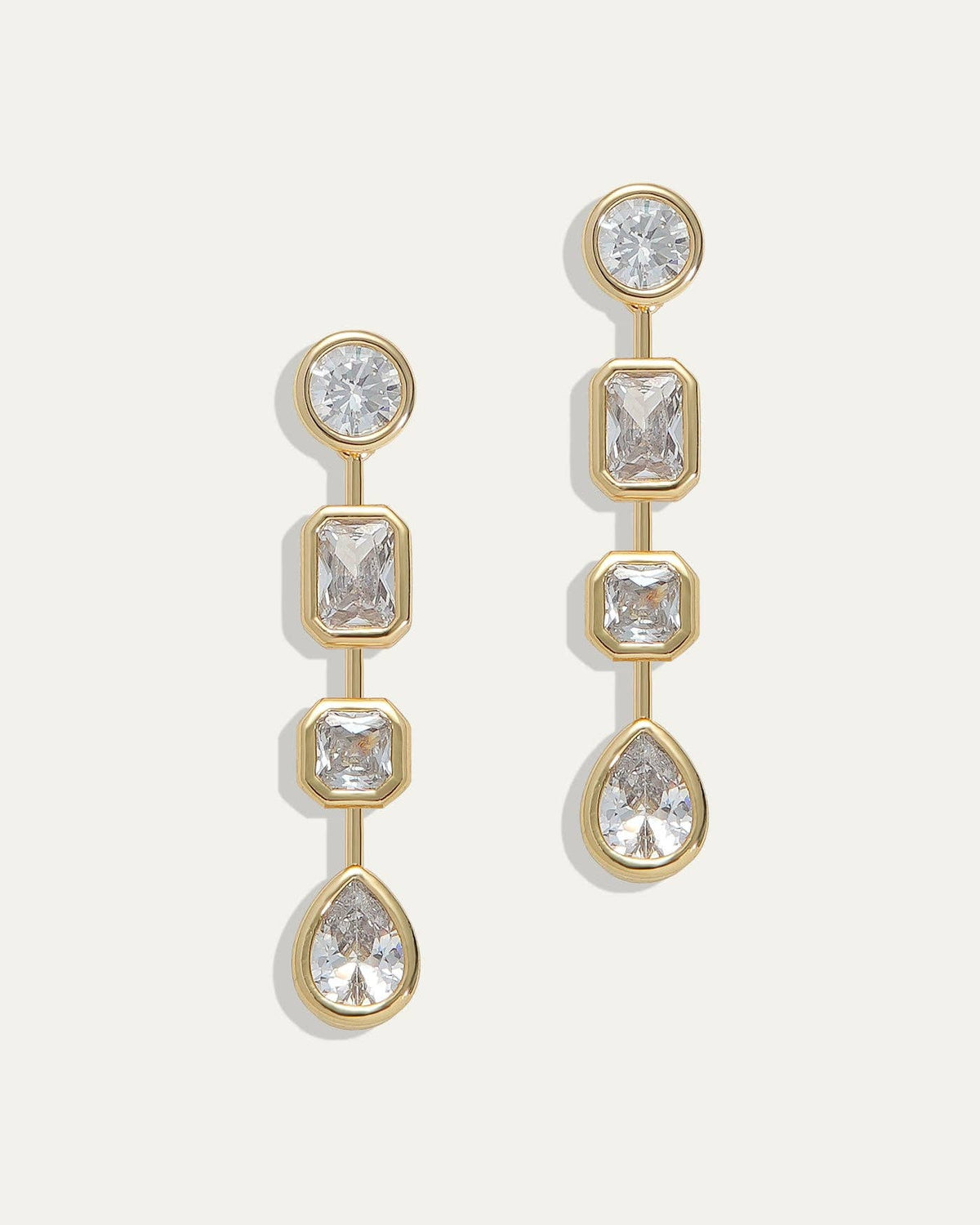 Nicole Convertible Earrings in Diamond