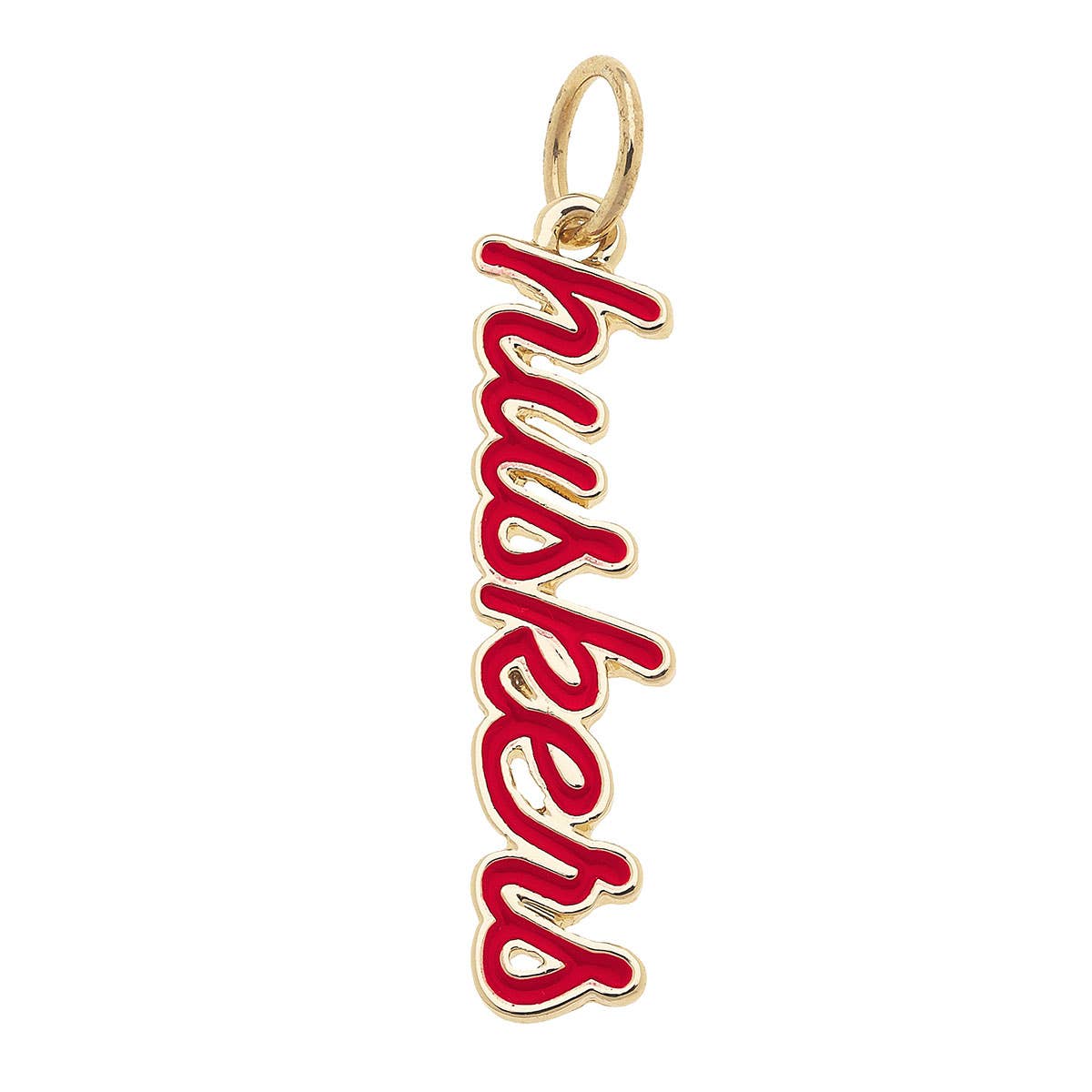 Charm- Nebraska Cornhuskers Enamel Script