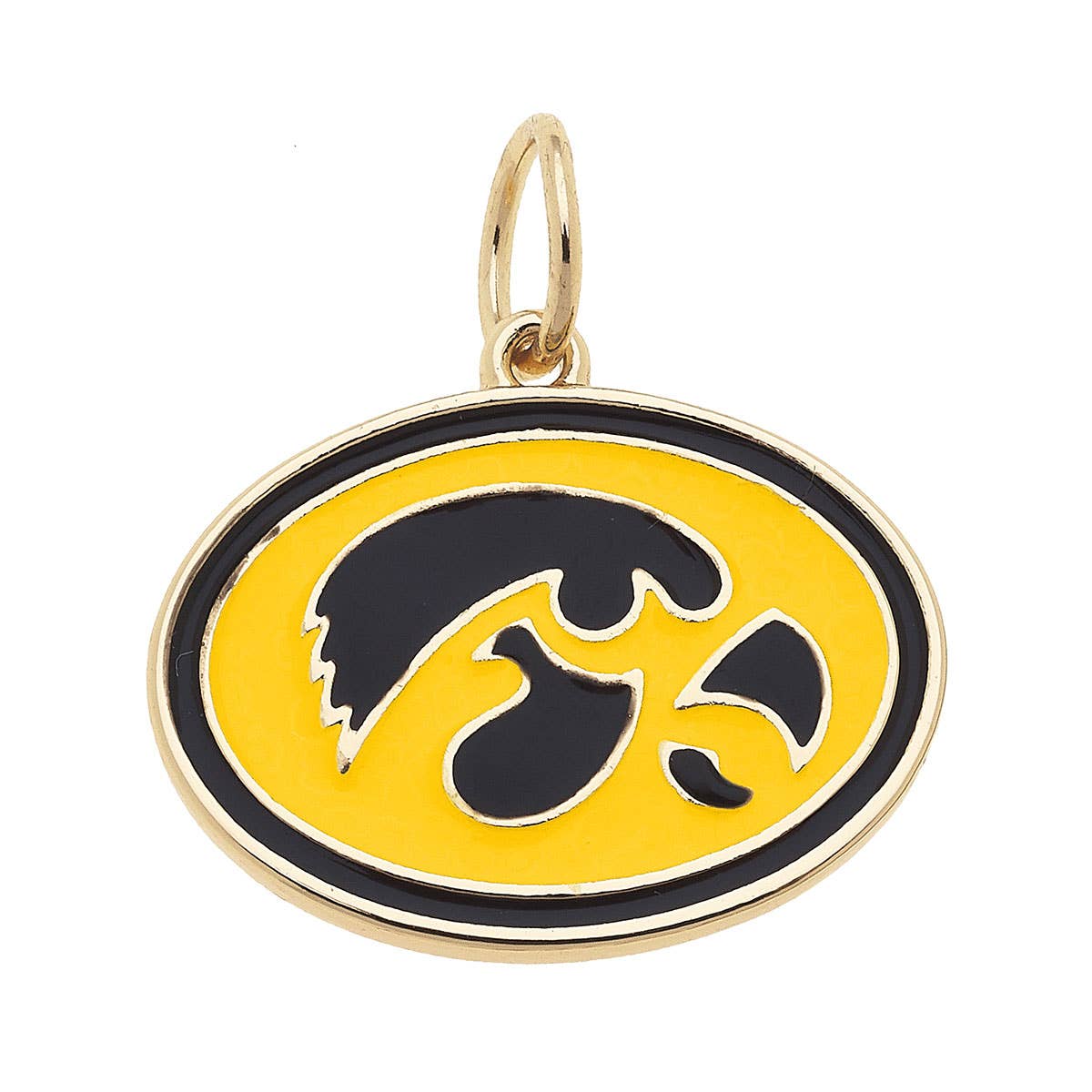Charm- Iowa Hawkeyes Enamel Logo