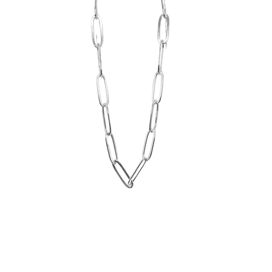 20" 5mm Paperclip Chain- Sterling Silver