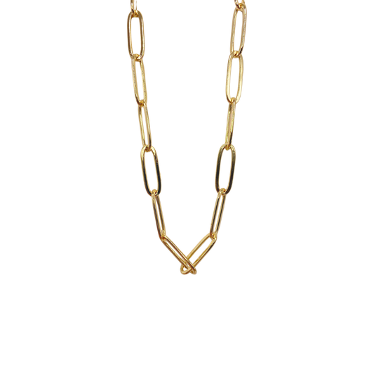 18" 5mm Paperclip Chain- Sterling Silver