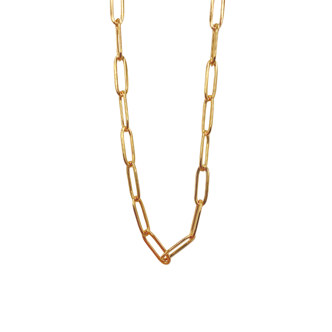 18" 4mm Paperclip Chain - Stainless Steel