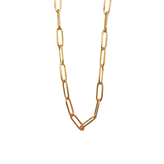 18" 4mm Paperclip Chain - Stainless Steel