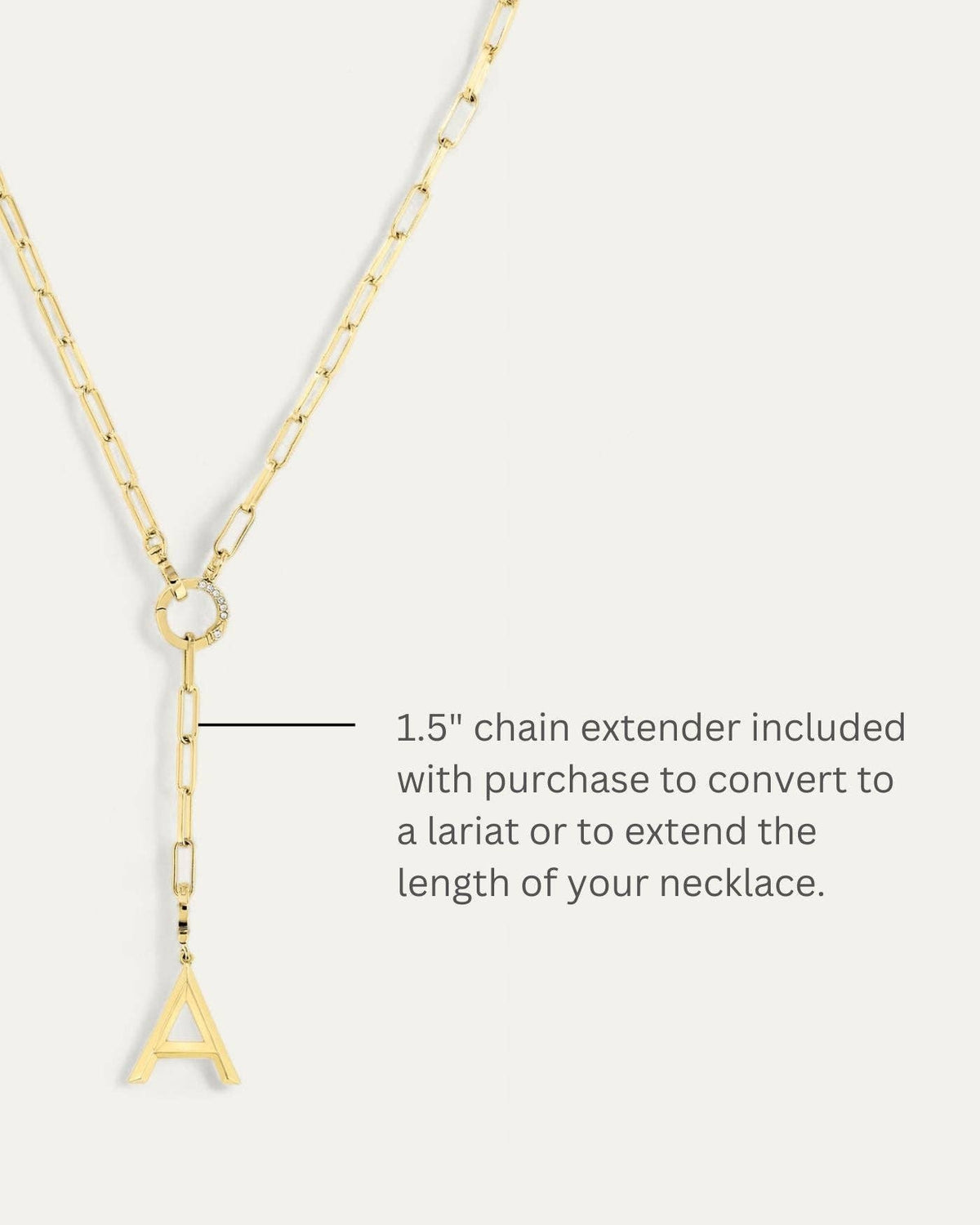 Tatum Convertible Lariat Chain Necklace