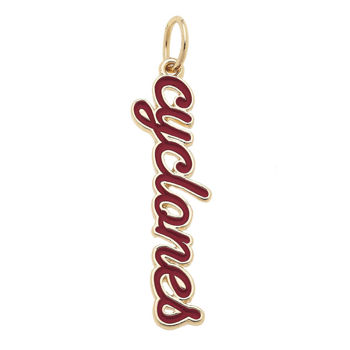 Charm- Iowa State Cyclones Enamel Script