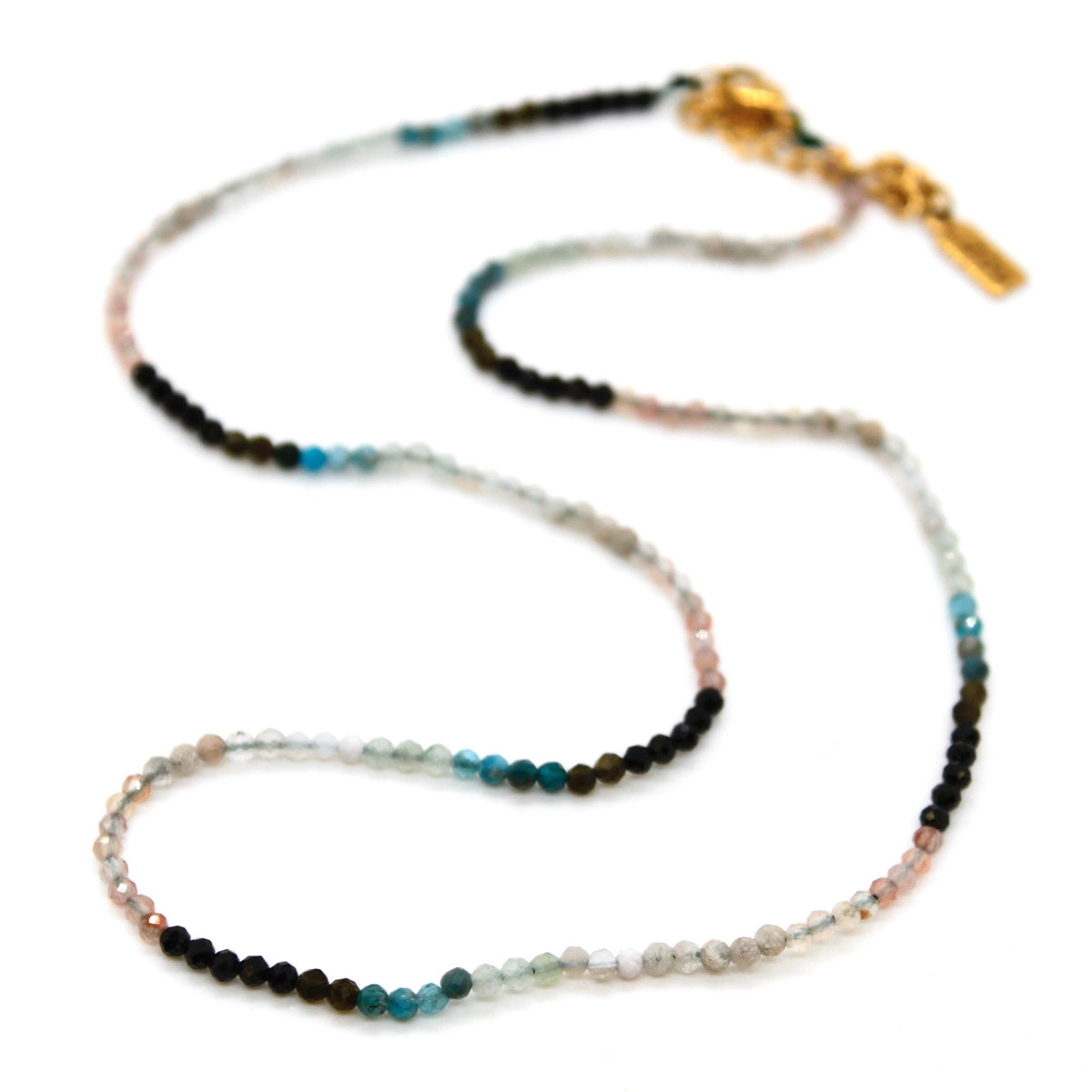 Short Gradient Stone Necklace - N9-200G16