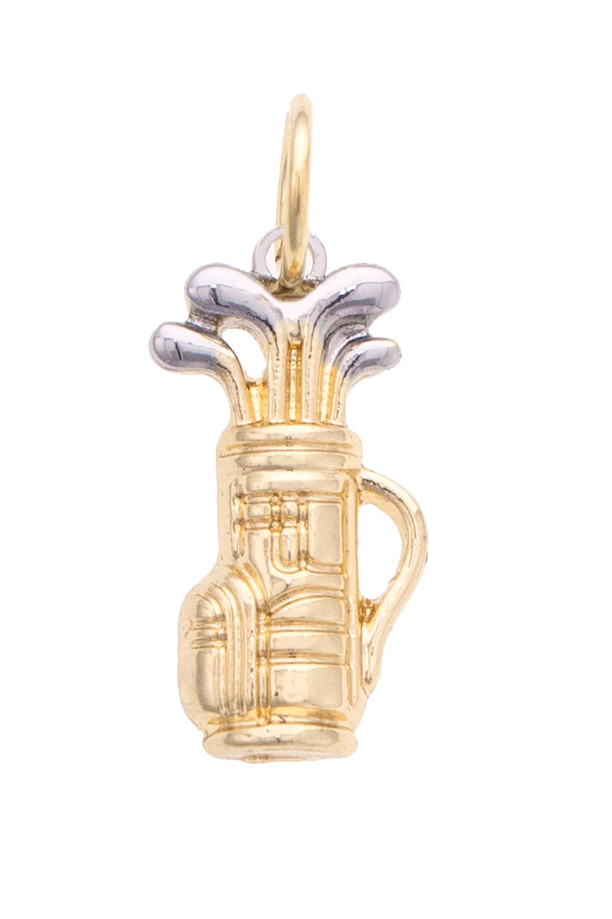 Charm- Golf Bag in Shiny Gold