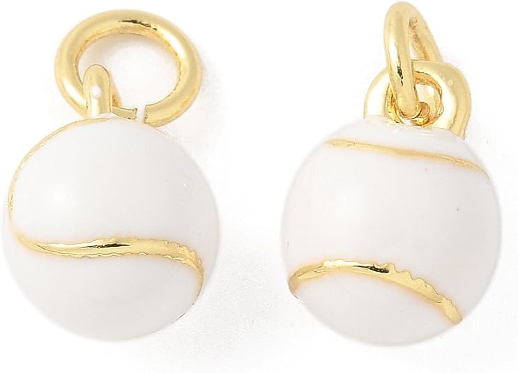 Charm- Enamel Baseball