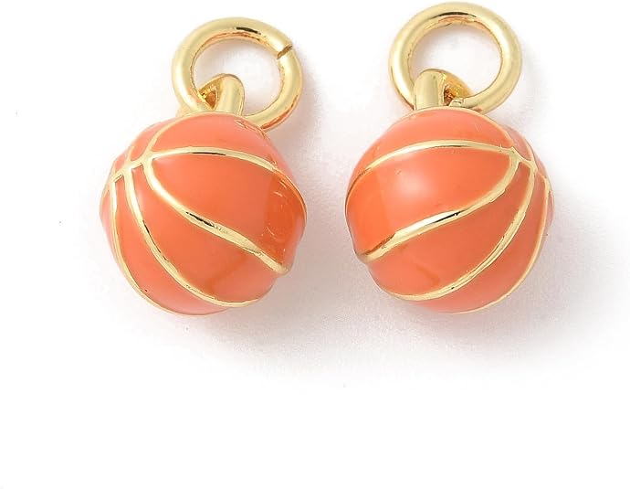 Charm- Enamel Basketball