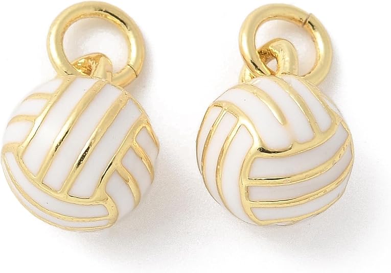 Charm- Enamel Volleyball