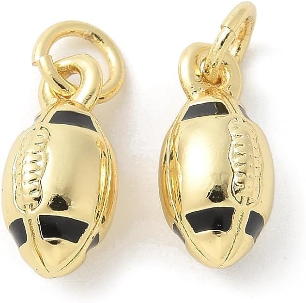 Charm- Mini Gold Football