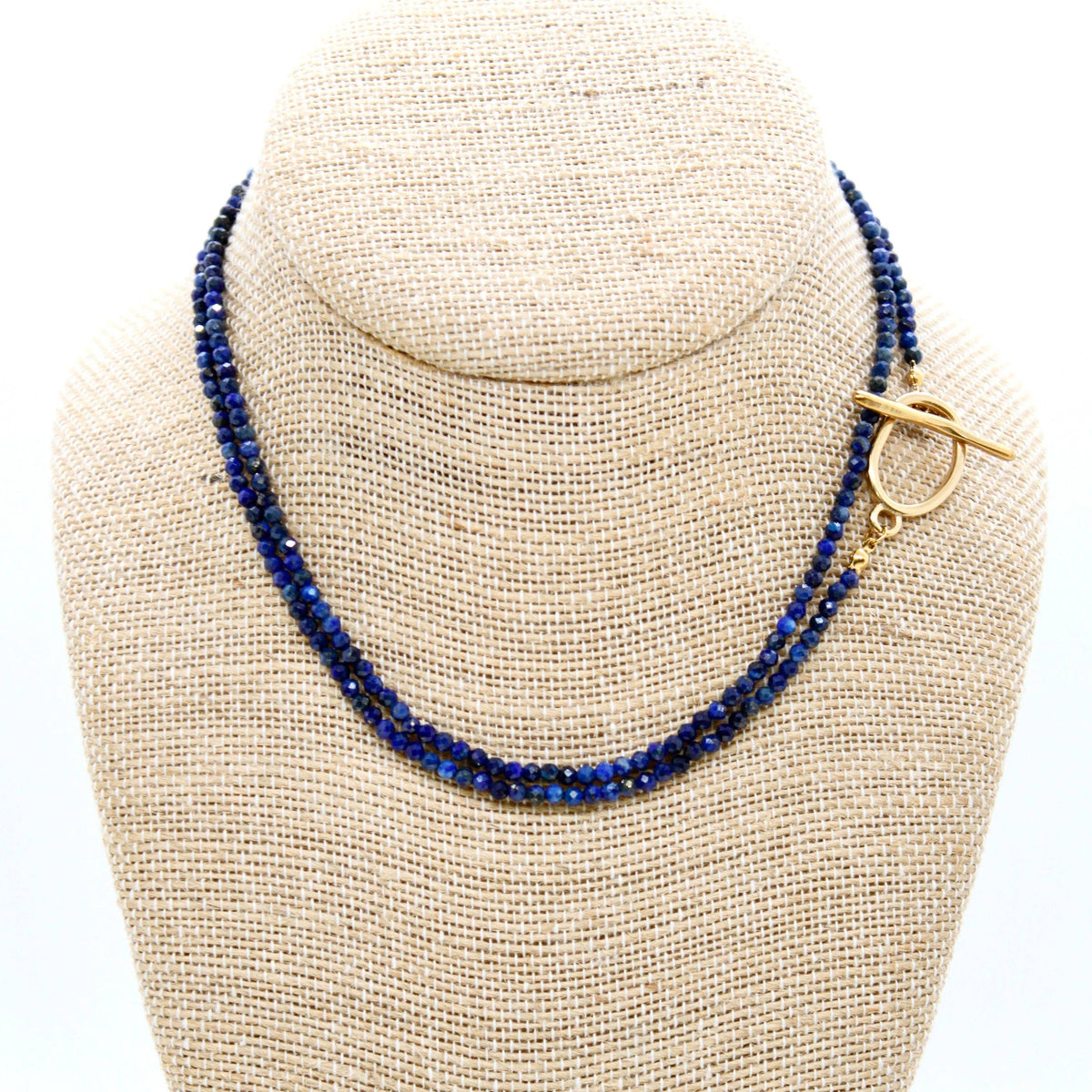Luxury Faceted Long Lapis Necklace or Bracelet - N9-303
