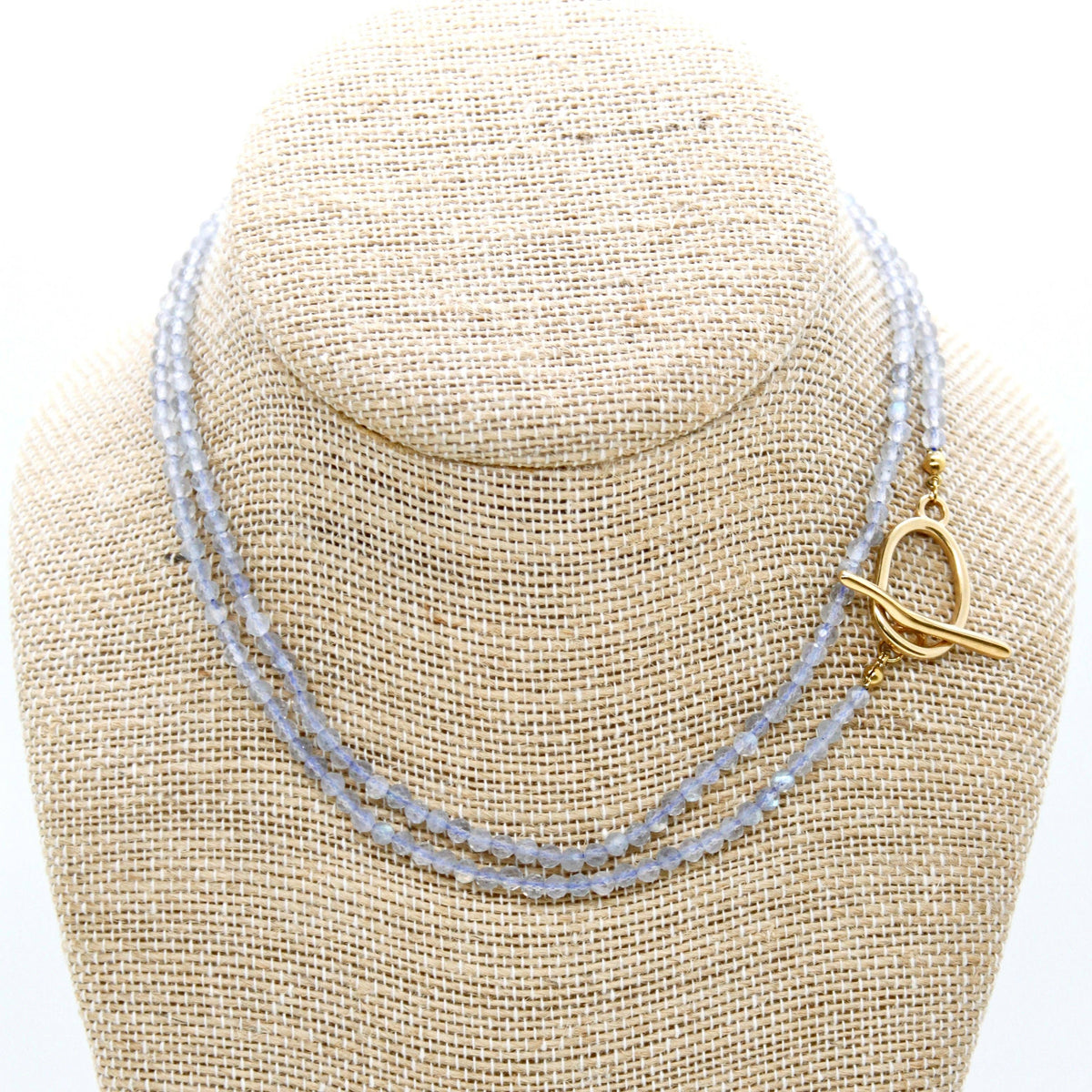 Luxury Faceted Long Labradorite Necklace or Bracelet - N9-306
