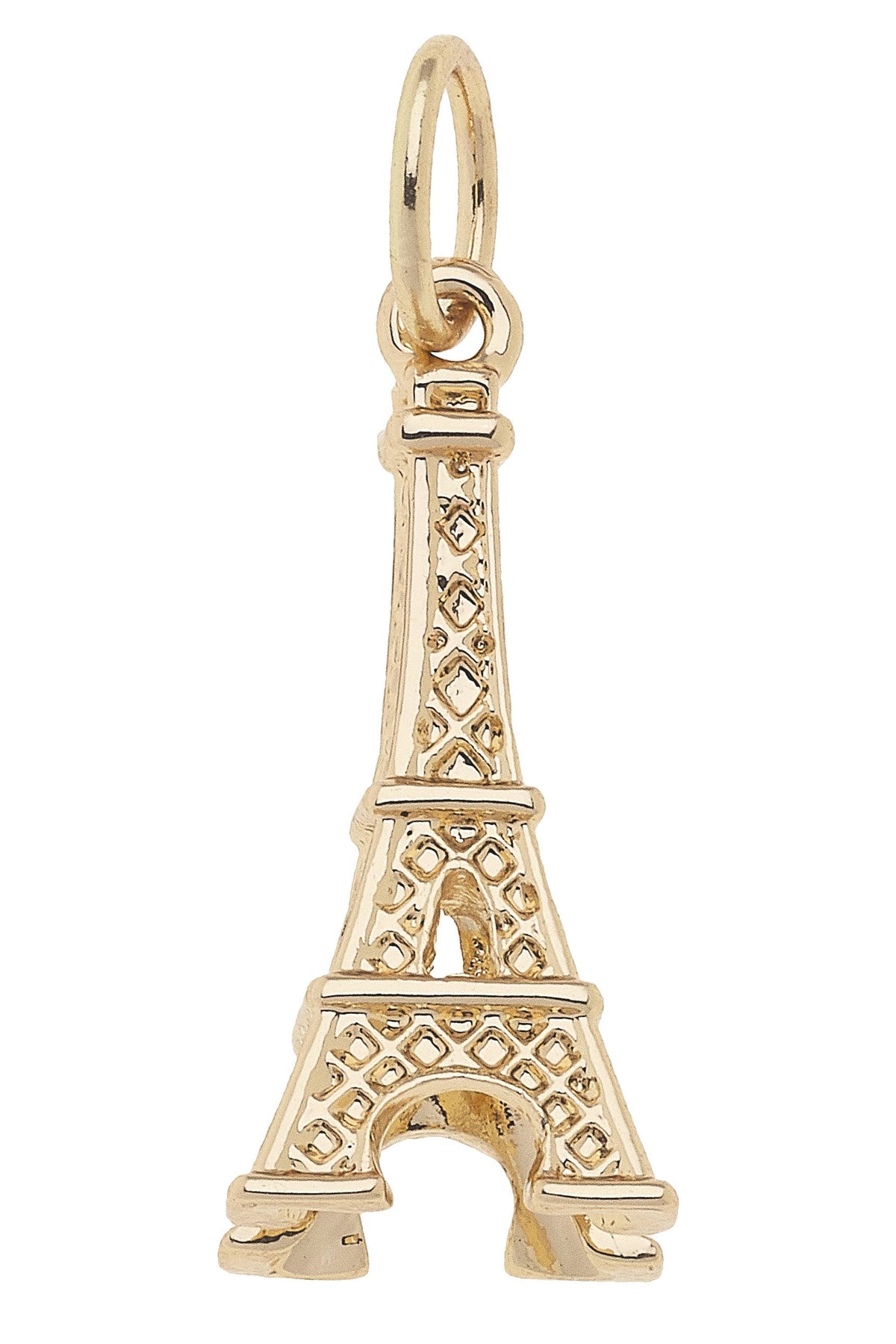 Charm- Eiffel Tower in Shiny Gold