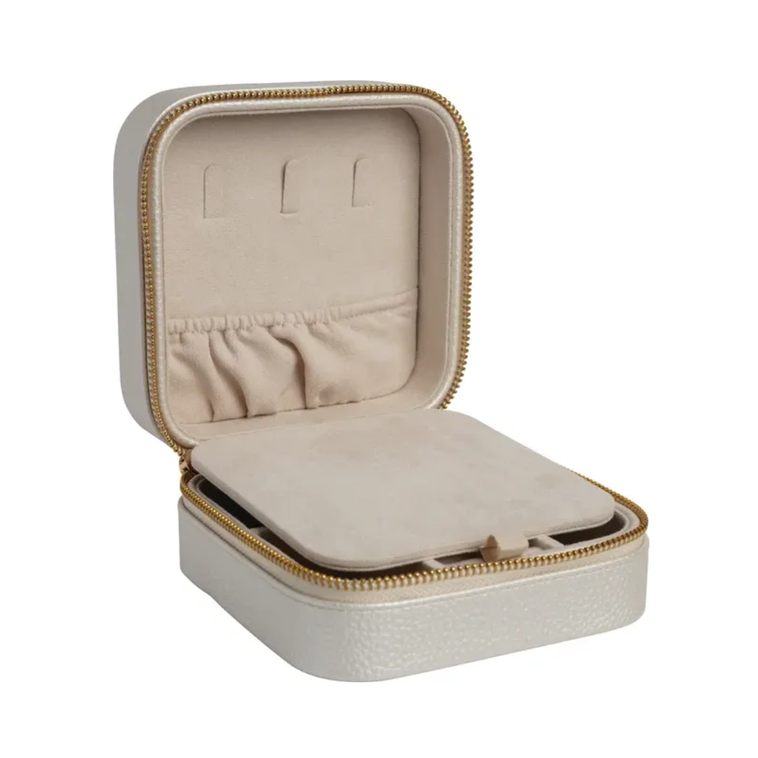 Leatherette Jewelry Travel Case with Mirror