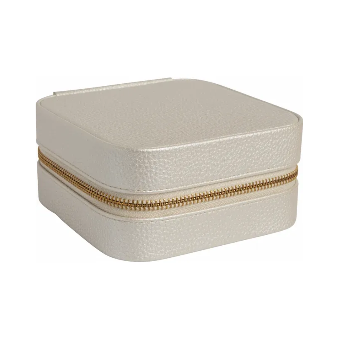 Leatherette Jewelry Travel Case with Mirror