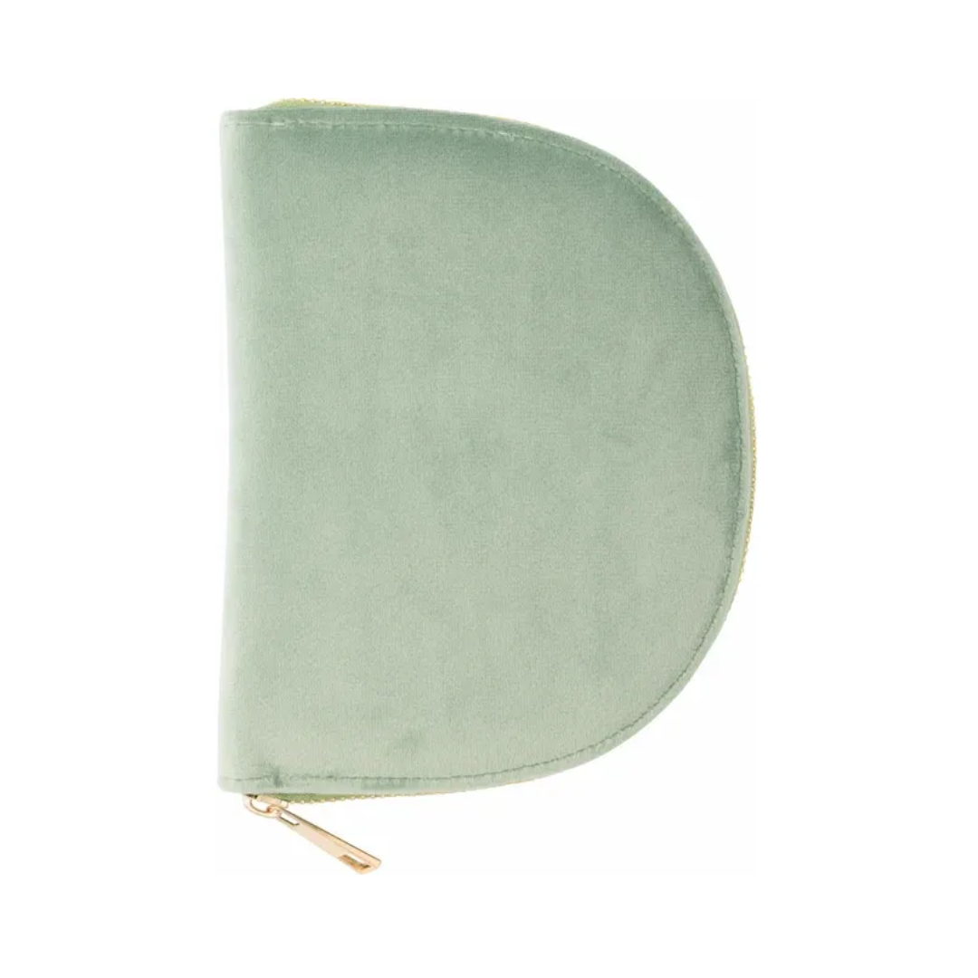 Velvet Jewelry Travel Case with Mirror