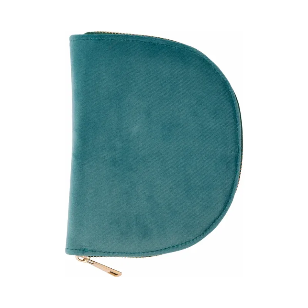 Velvet Jewelry Travel Case with Mirror